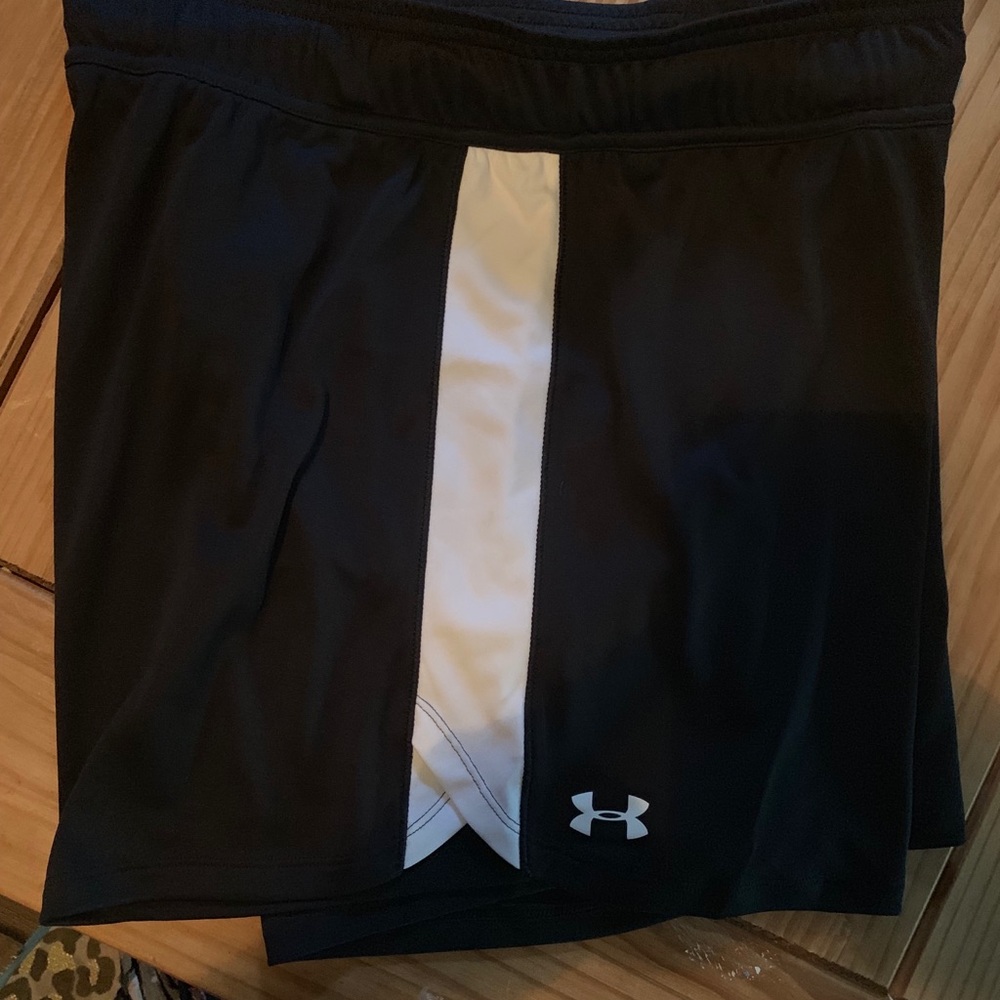Black and white shorts